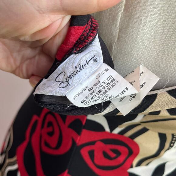 Y2K Speechless Rose Print Stretch Halter Sundress Size Small - Picture 4 of 6